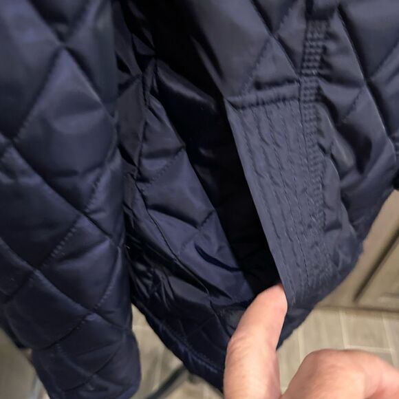 Jessica Simpson Navy Quilted Jacket - Picture 2 of 5